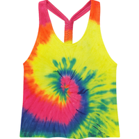 Tie Dye Braided Racerback Tank Top