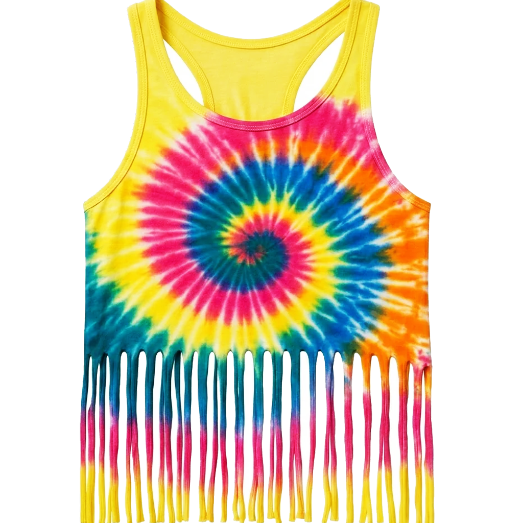Fringe Tie Dye Tank Top
