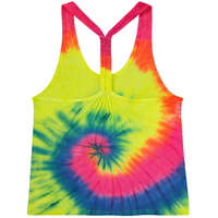 Tie Dye Braided Racerback Tank Top