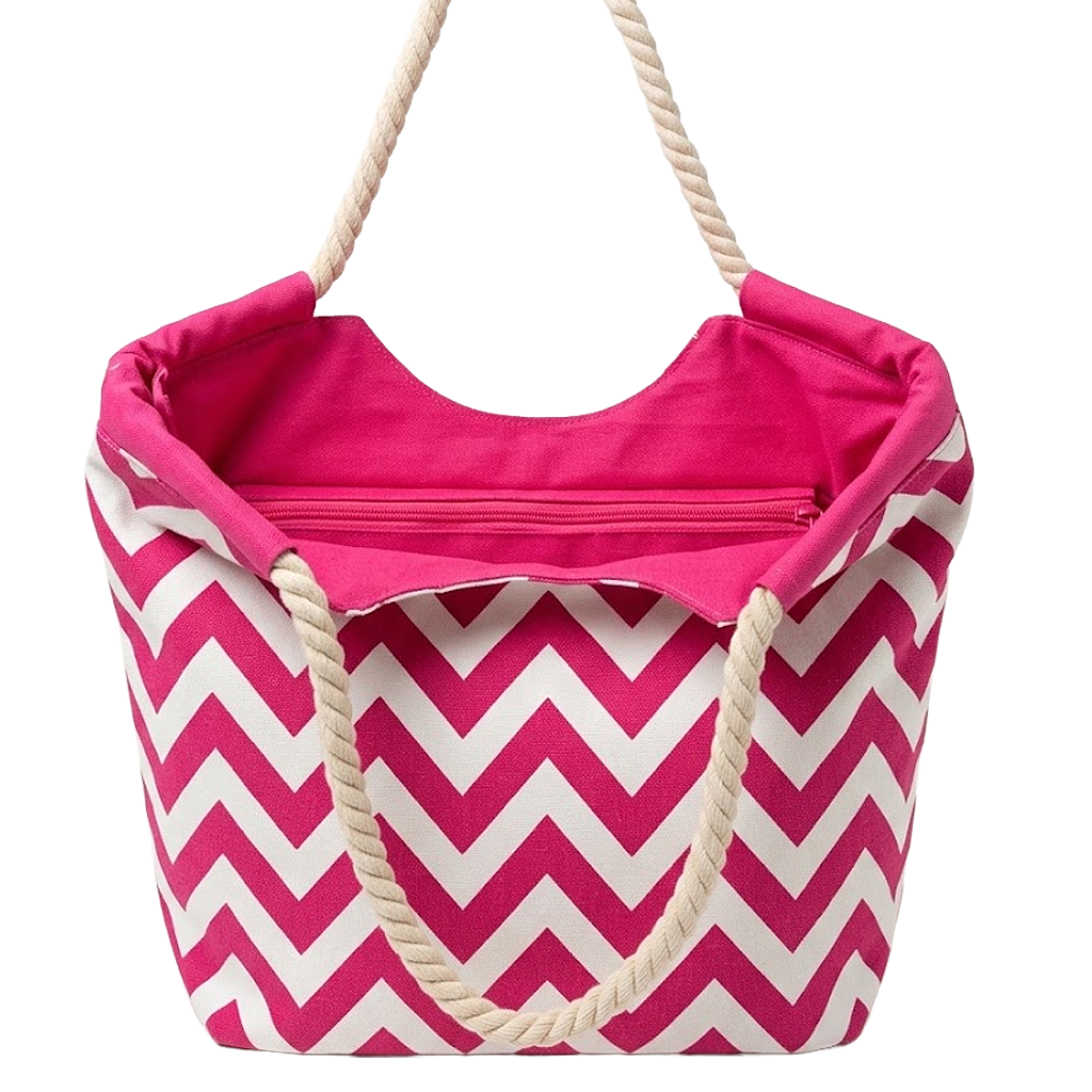 Chevron Everyday ROPE Canvas Tote Bag