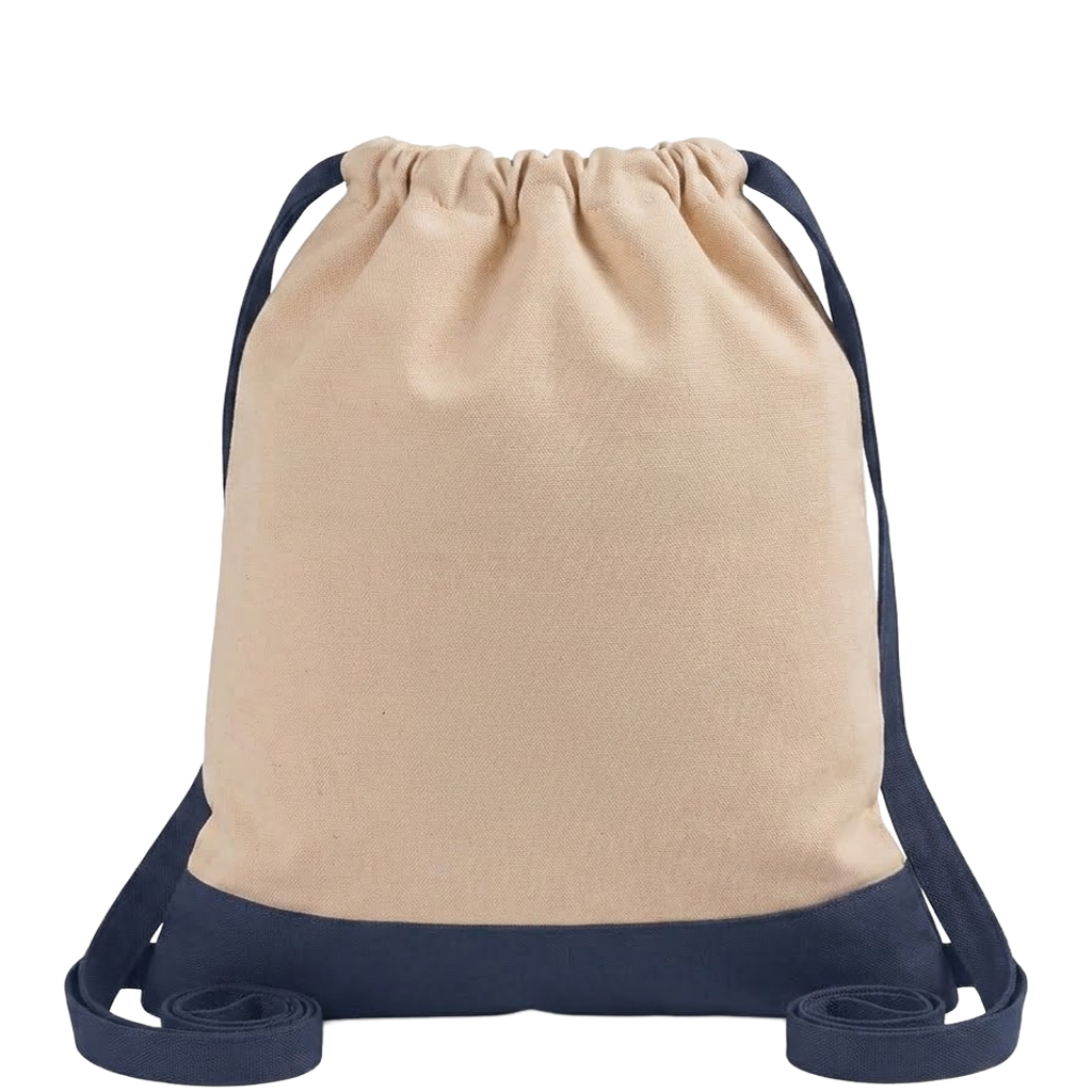 Two-Tone CINCH Canvas Backpack Tote