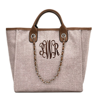 Tweed Chain Handbag