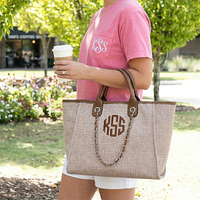Tweed Chain Handbag