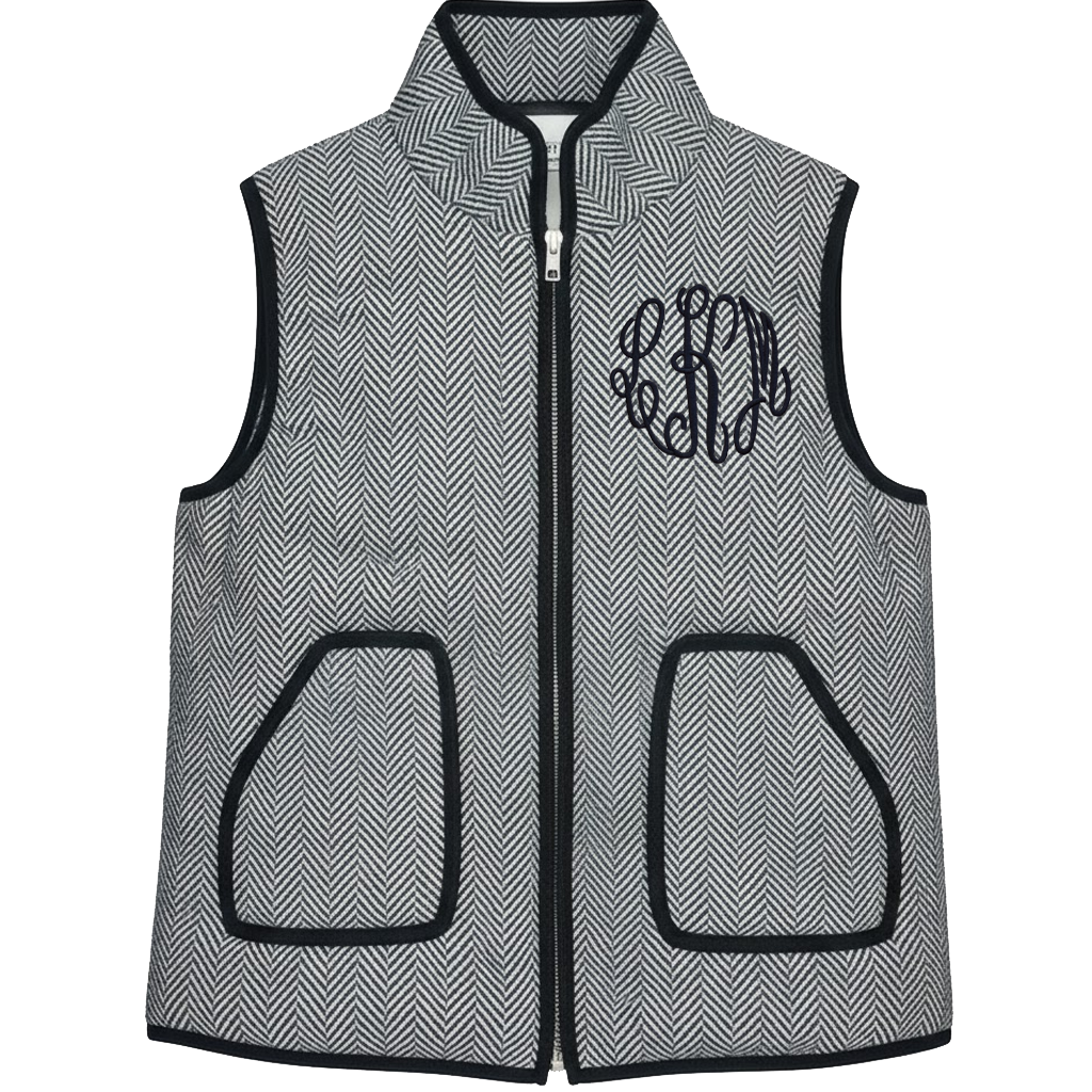 Harringbone Tweed Vest