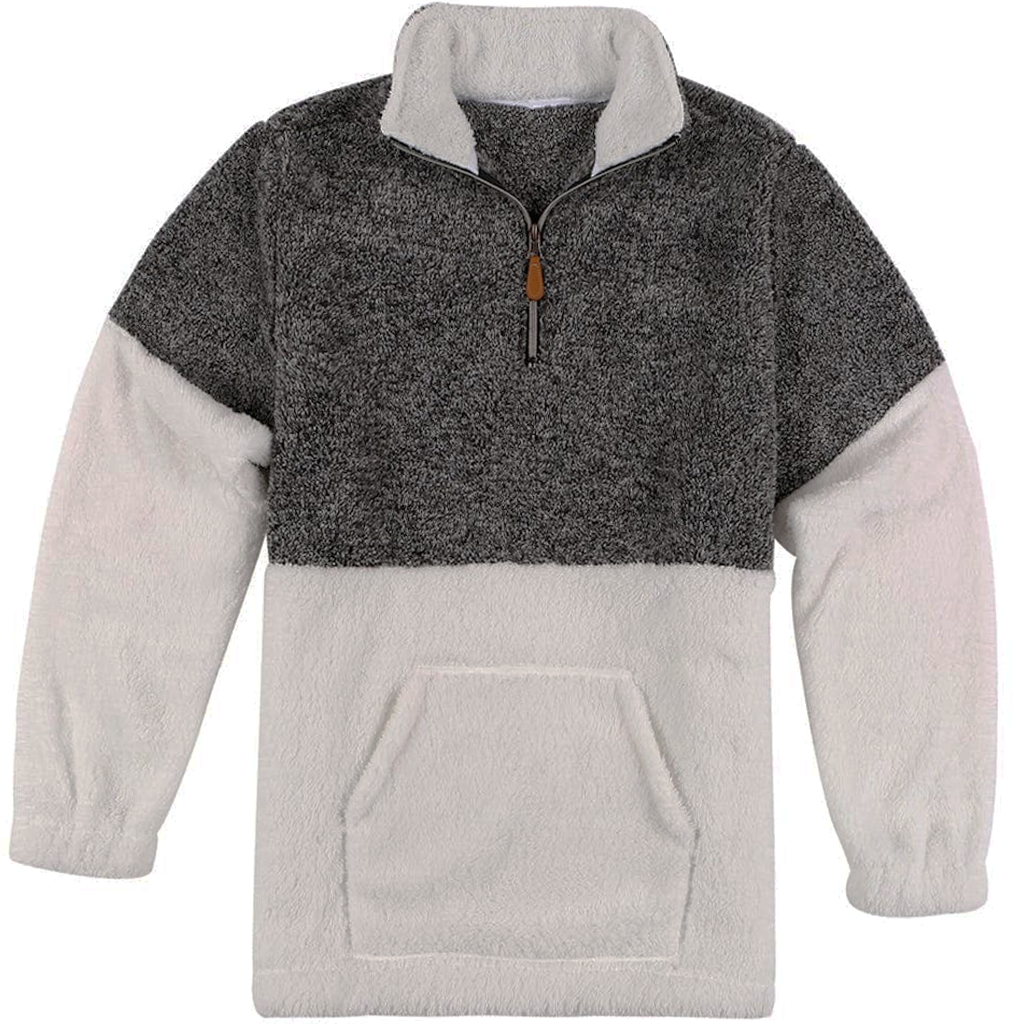 Two Tone Sherpa Pullover