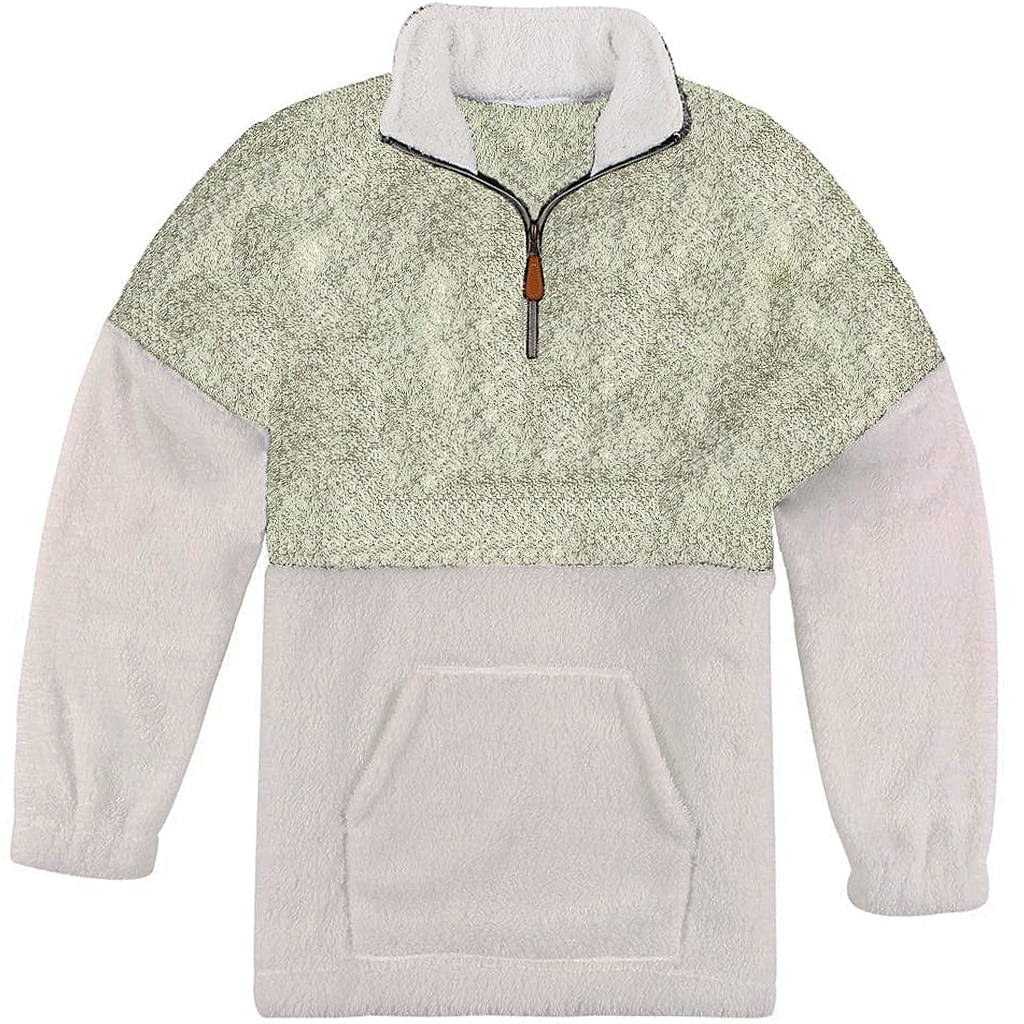 Two Tone Sherpa Pullover