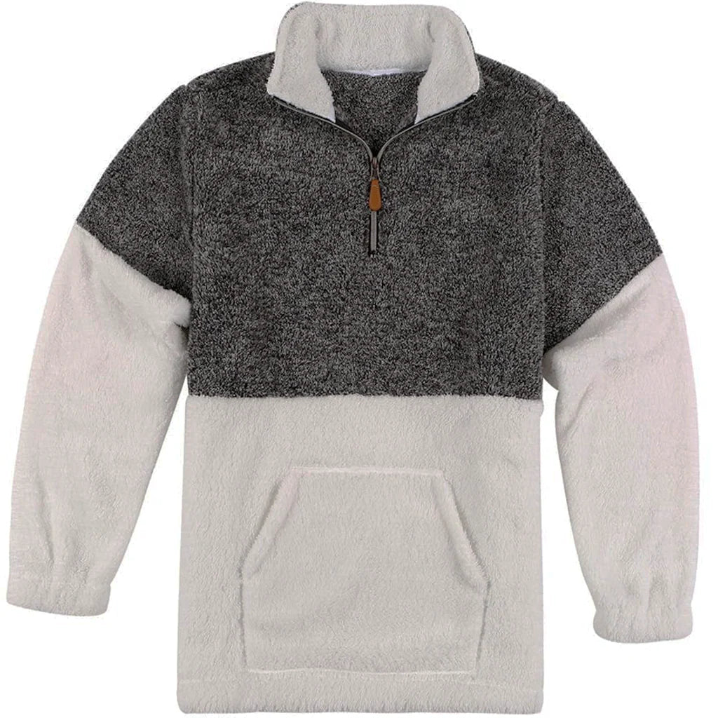 Two Tone Sherpa Pullover