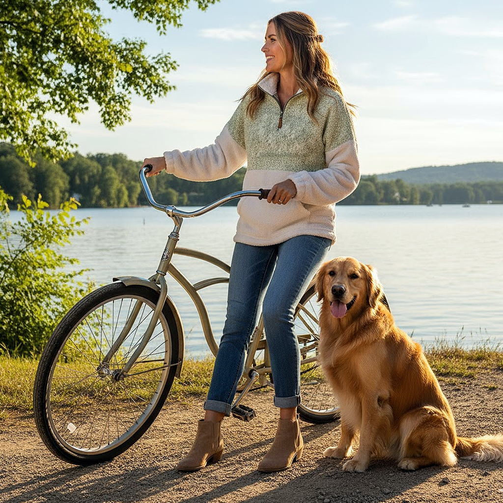 Two Tone Sherpa Pullover