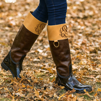 Two Tone Riding Boots