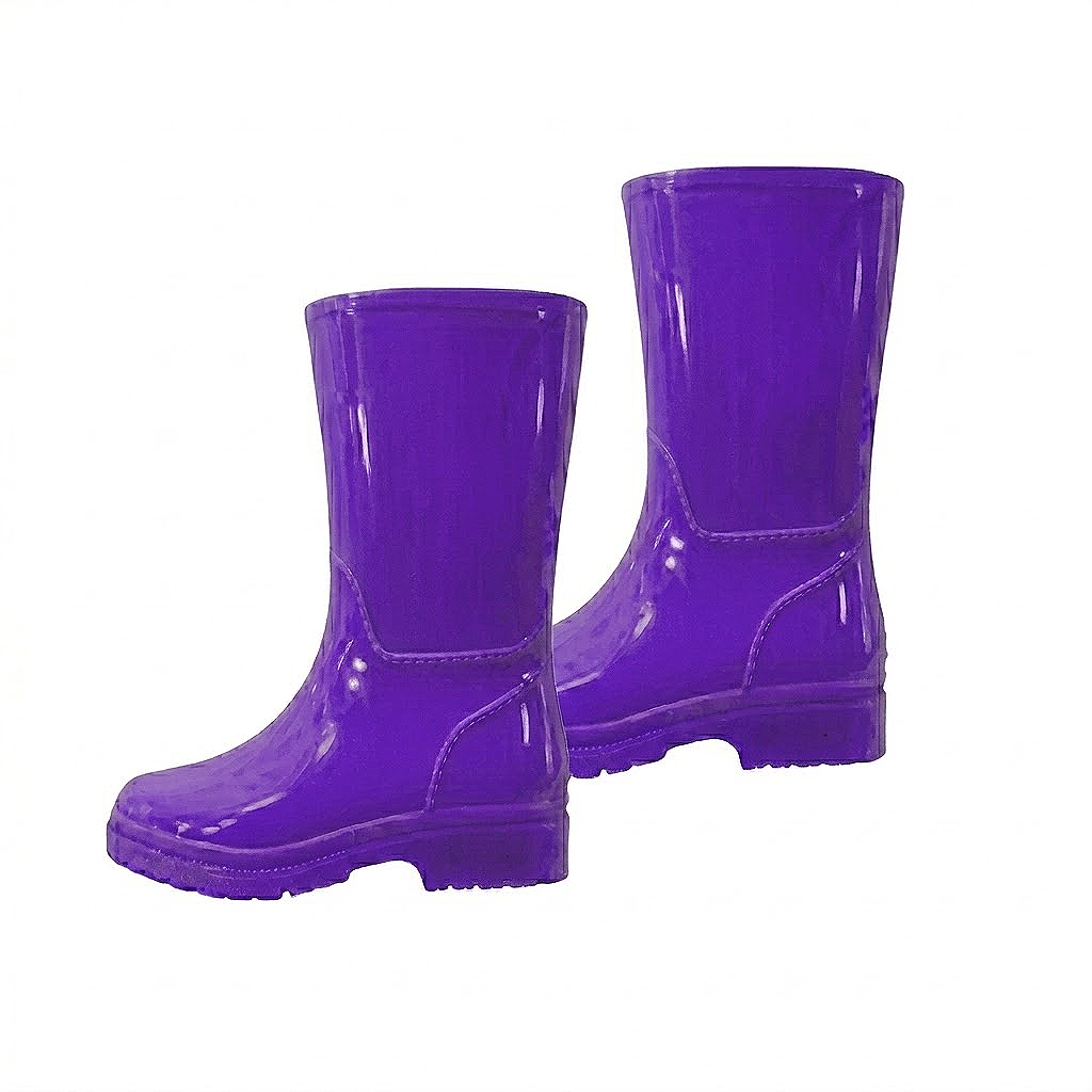 Children's Rubber Rain Boots w/Ribbon