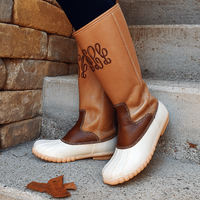 Tall TAUPE Duck Boots