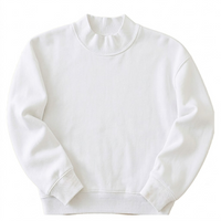 Mock Neck Long Sleeve Sweatshirt