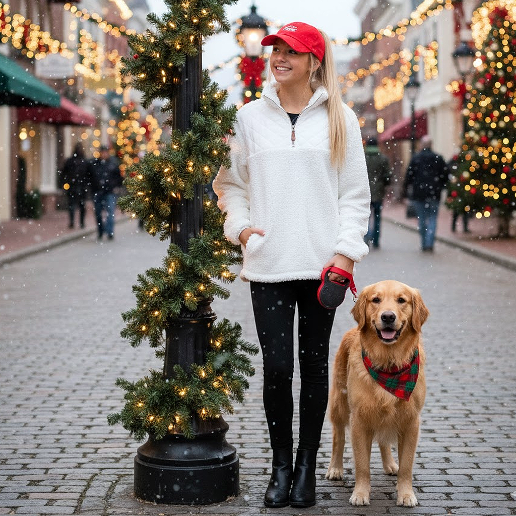 Quilted Sherpa Pullover