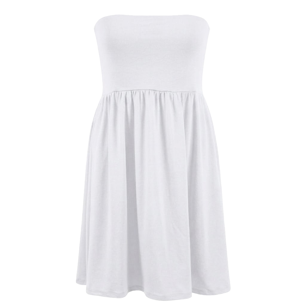 Breezy Beachside Strapless Sun Dress