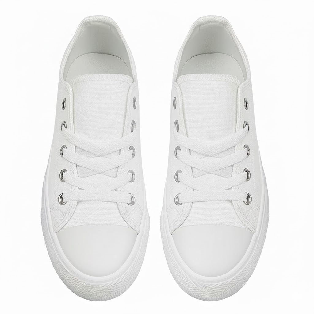White Canvas Sneakers