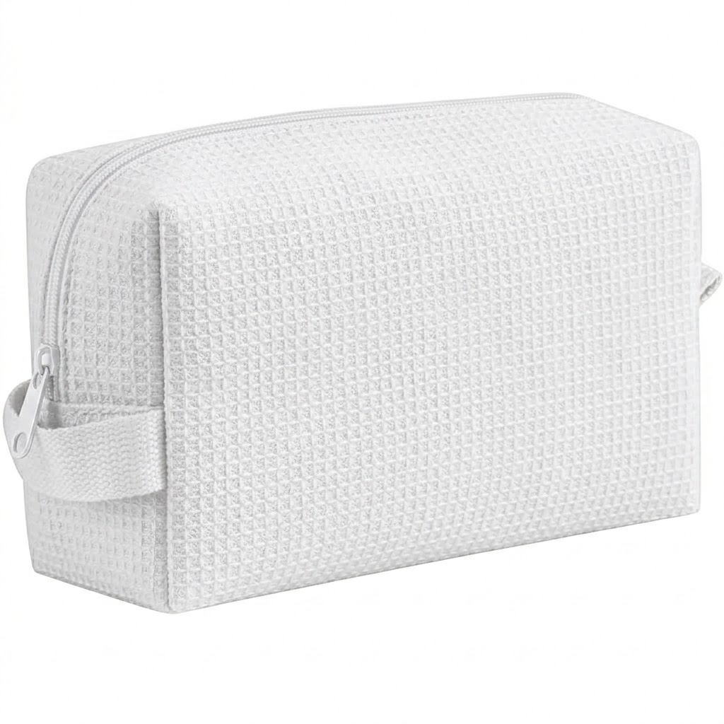 Waffle Weave Makeup Bag