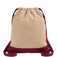 Two-Tone CINCH Canvas Backpack Tote