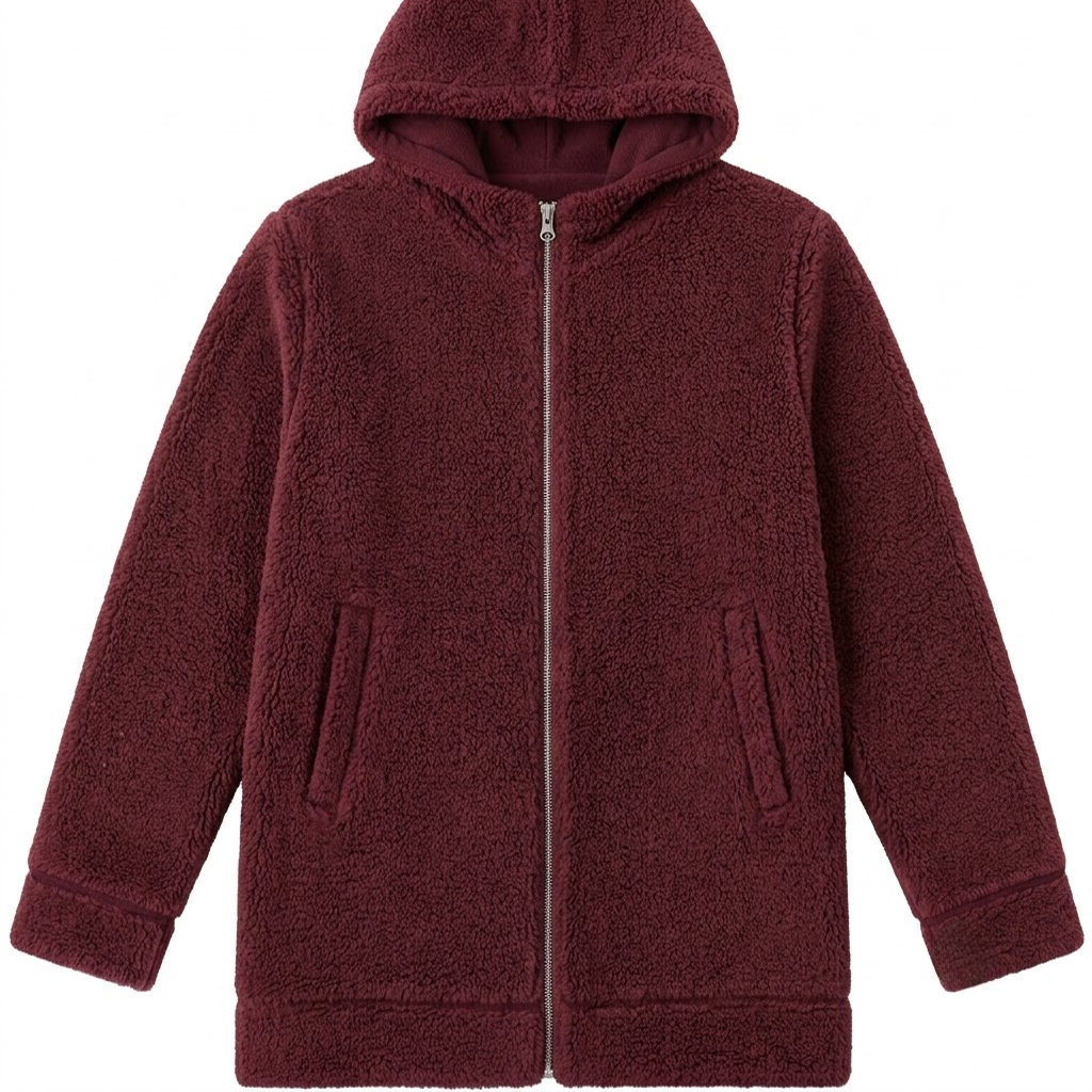 Hooded Sherpa Like Jacket