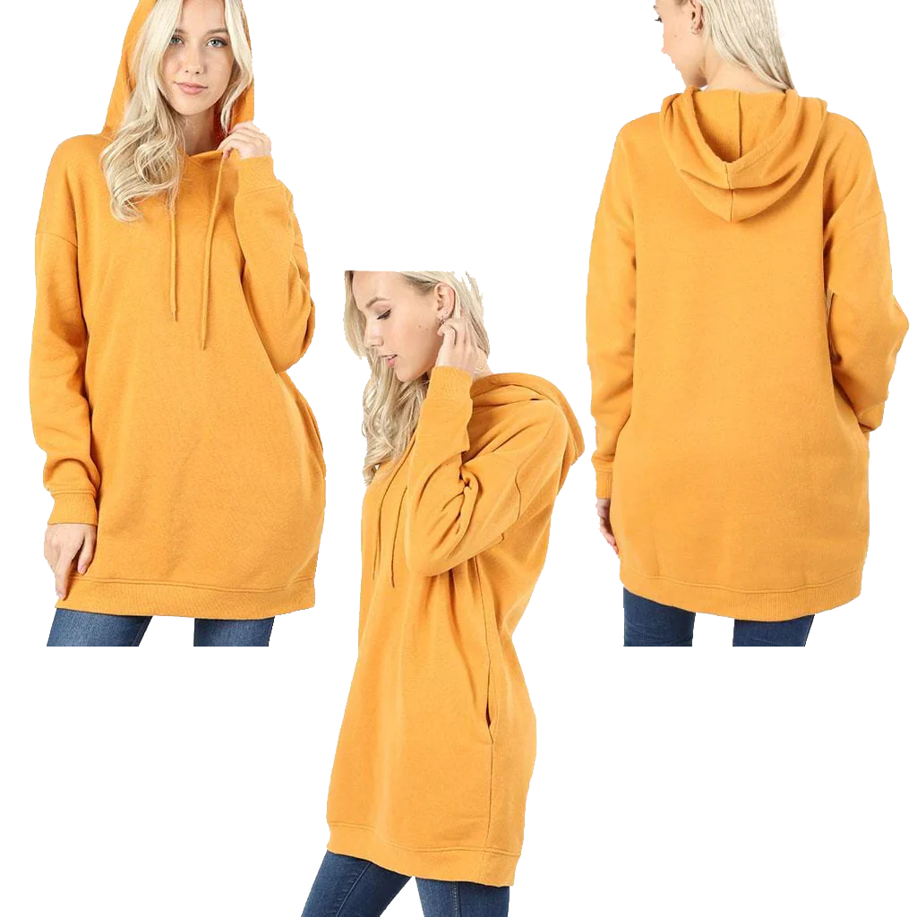 Long Hooded Sweatshirt