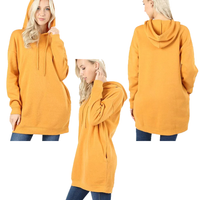 Long Hooded Sweatshirt