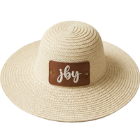 IVORY Floppy Hat w/Patch