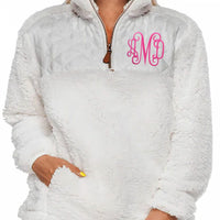 Quilted Sherpa Pullover