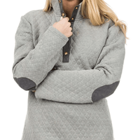 Quilted Patch Pullover