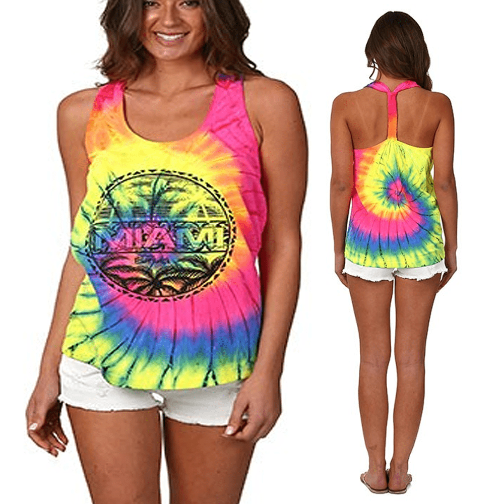 Tie Dye Knotted Tee