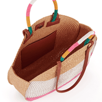 Stripe Circle Tote Bag