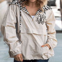 Leopard Windbreaker - BLACK
