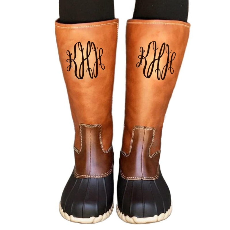 Tall BLACK Duck Boots
