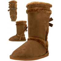 Fur Ankle Boots CAMEL