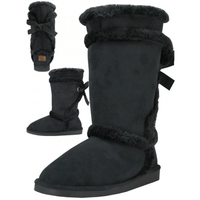 Fur Ankle Boots BLACK