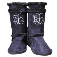 Fur Ankle Boots BLACK