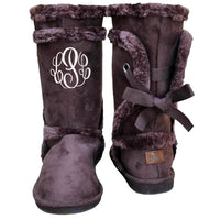 Fur Ankle Boots BROWN