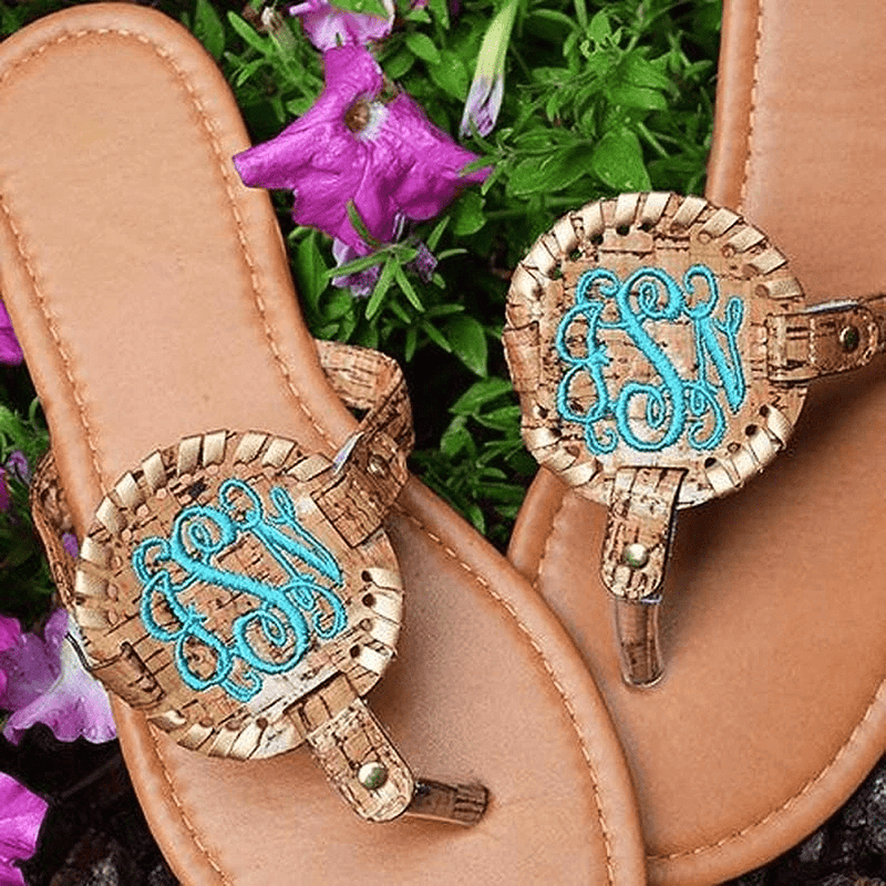 Medallion Cork Sandals