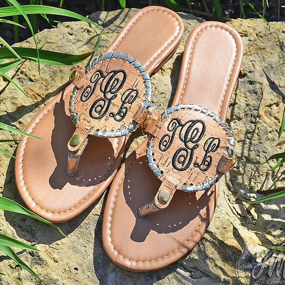Medallion Cork Sandals