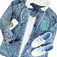 Denim Hooded Jacket