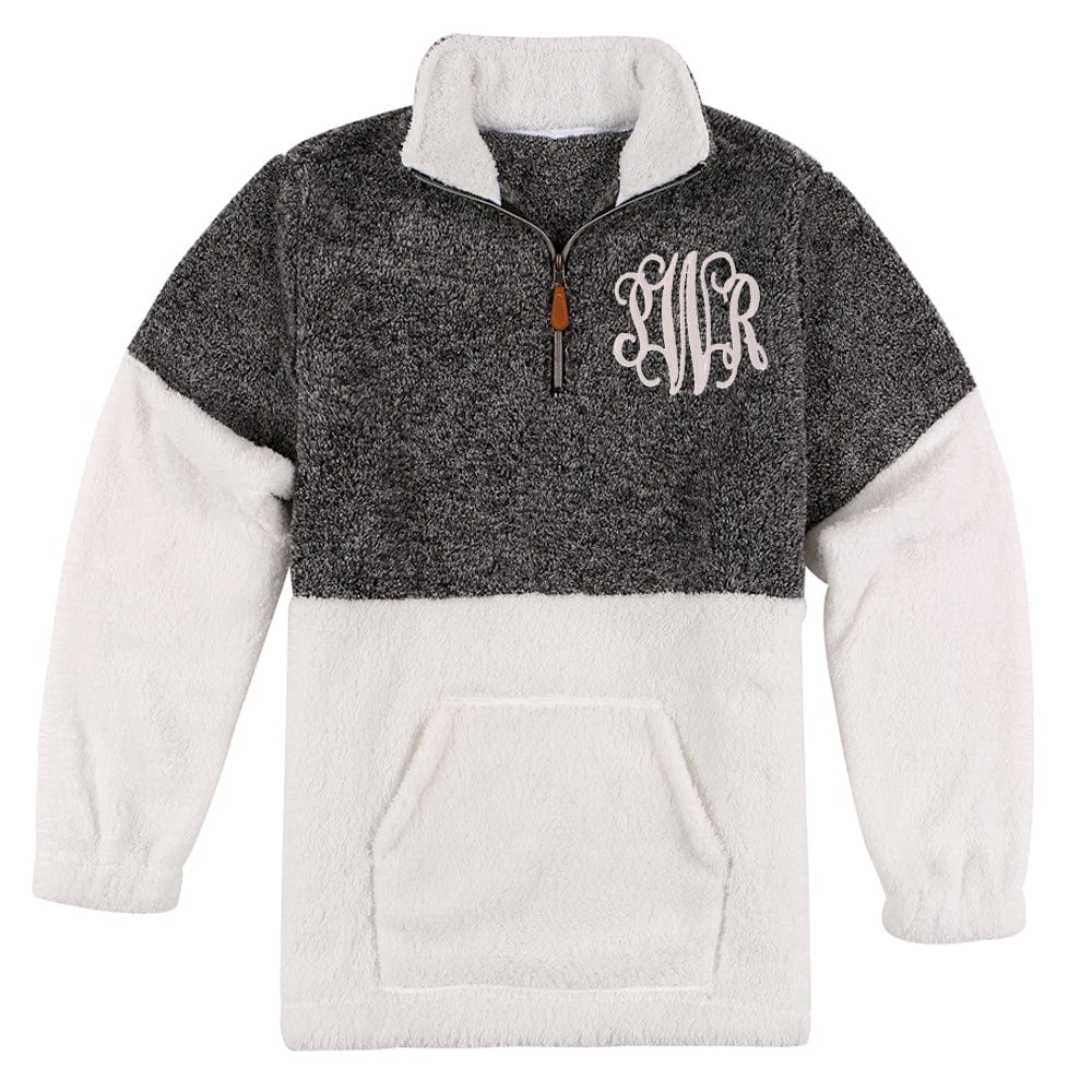 Two Tone Sherpa Pullover