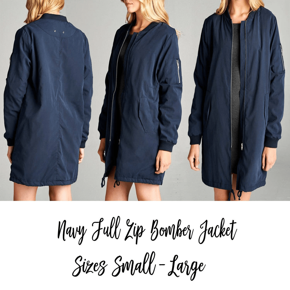 Full Zip Bomber Jacket
