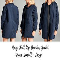 Full Zip Bomber Jacket