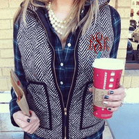 Harringbone Tweed Vest