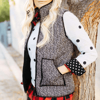 Harringbone Tweed Vest