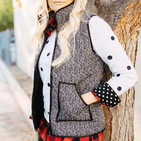 Harringbone Tweed Vest