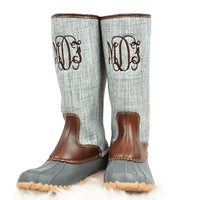 LINEN Duck Boots