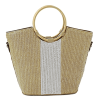 Straw Canvas Handbag