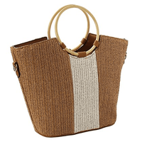 Straw Canvas Handbag