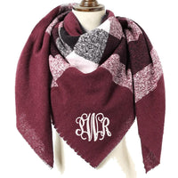 Plaid Square Blanket Scarf