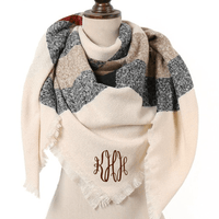 Plaid Square Blanket Scarf