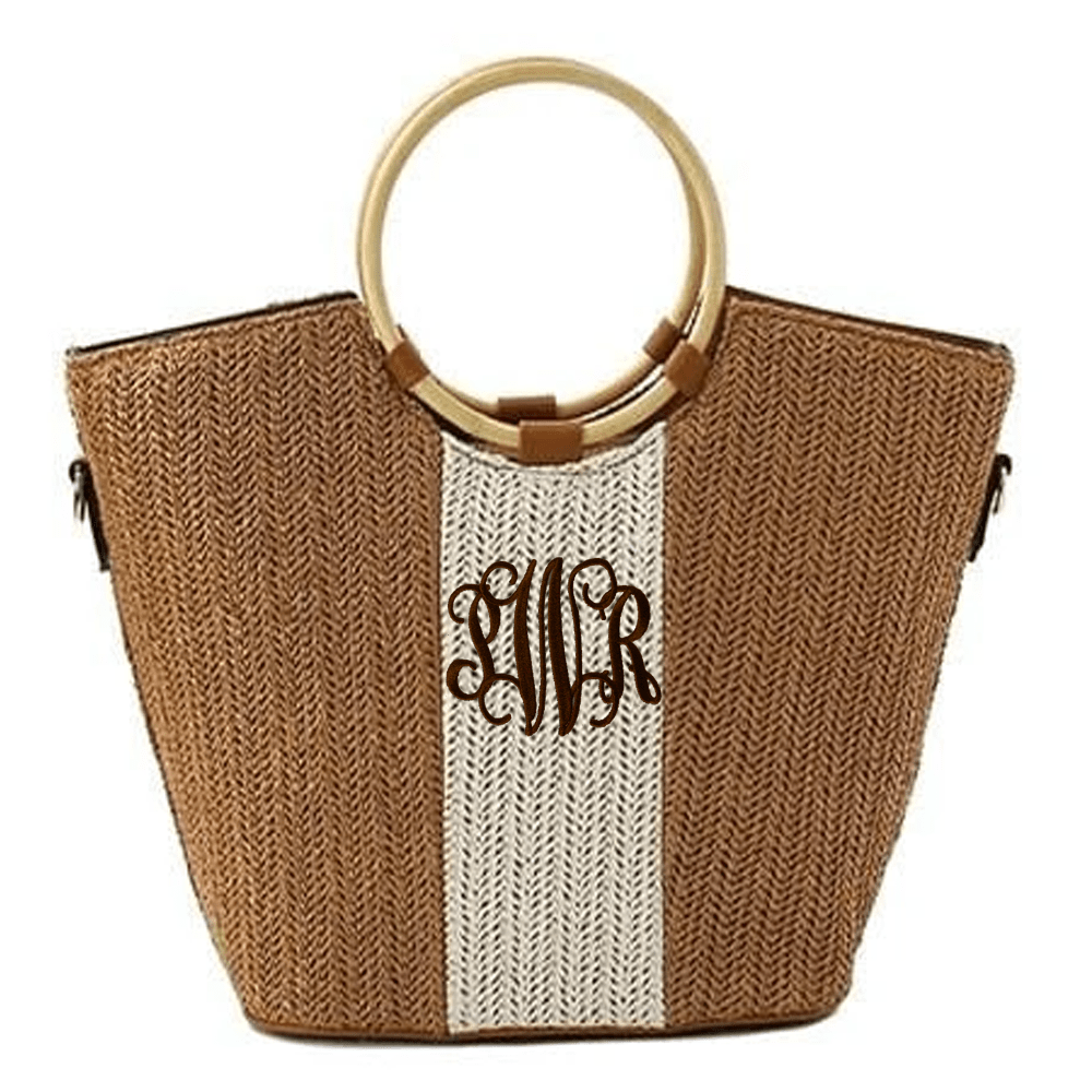 Straw Canvas Handbag
